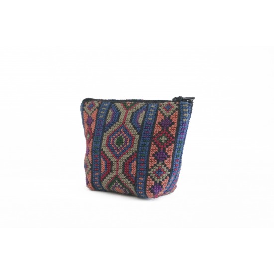Cross stitch Coin Purse - Mauve Cross stitch Coin Purse - Mauve